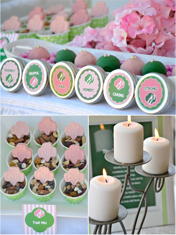 Girls Scout Party with FREE Printables - BirdsParty.com