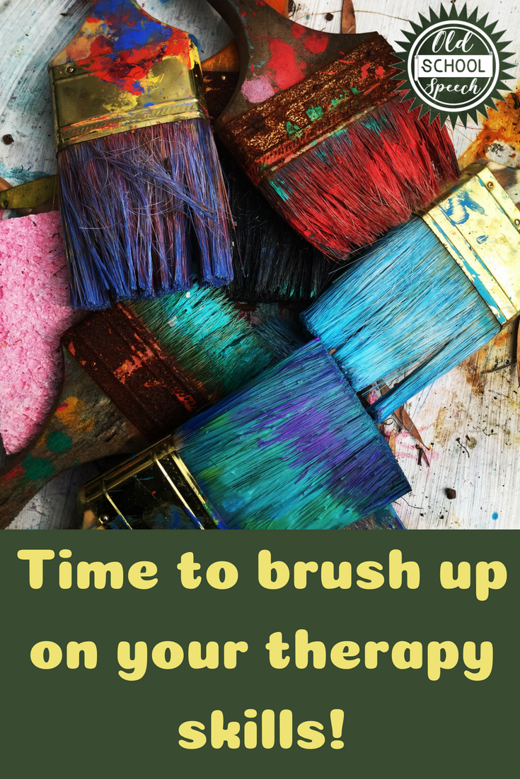 It's Time to Brush Up On Your Therapy Skills...Especially For /r/ Old