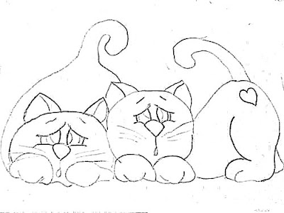 desenho-gatos-para-pintar