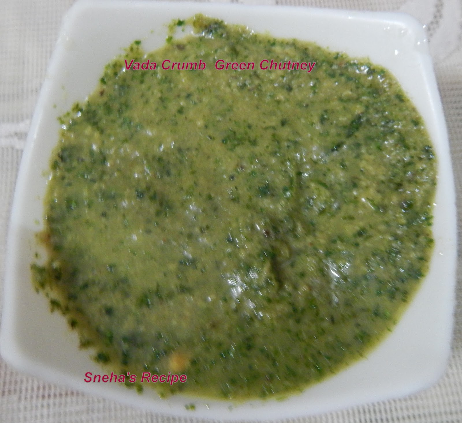 Green Chutney How to make Green Chutney for Vada Pav Sneha's Recipe