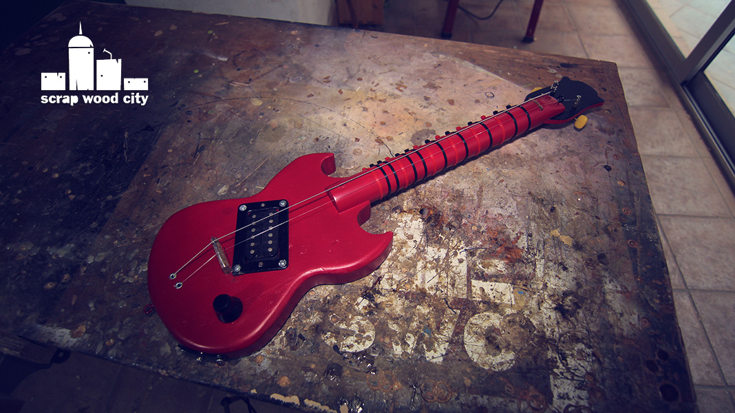 scrap wood city How to make an experimental mini electric guitar