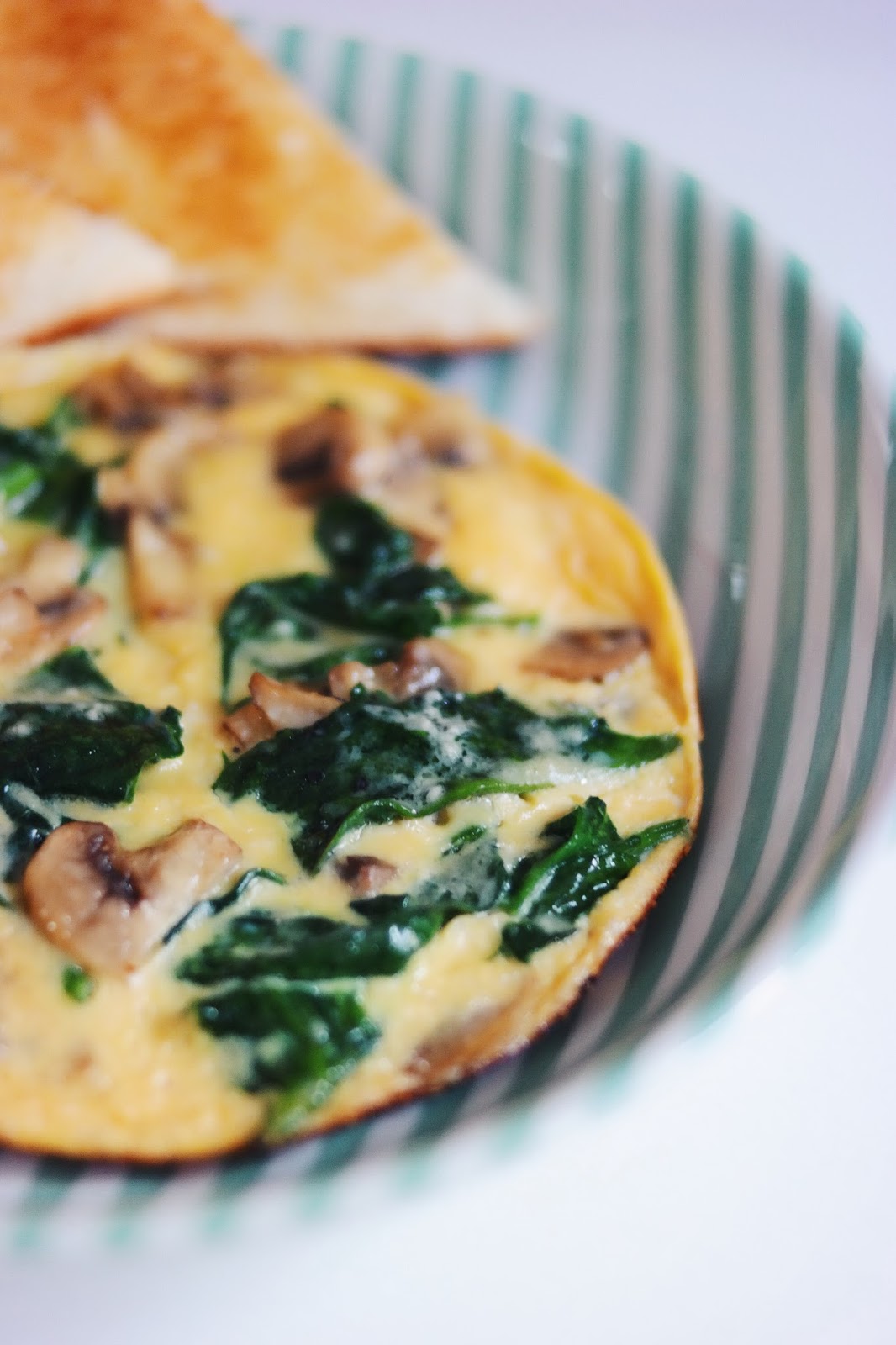 Easy OneEgg Spinach, Mushroom & Parmesan Frittata — The Good Weekender