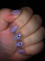 gelish princess decals water nail