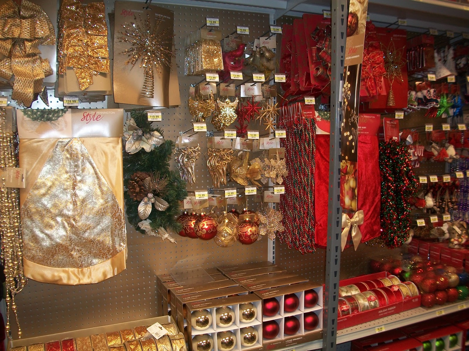 My boys were excited to look at Christmas trees and decorations. They