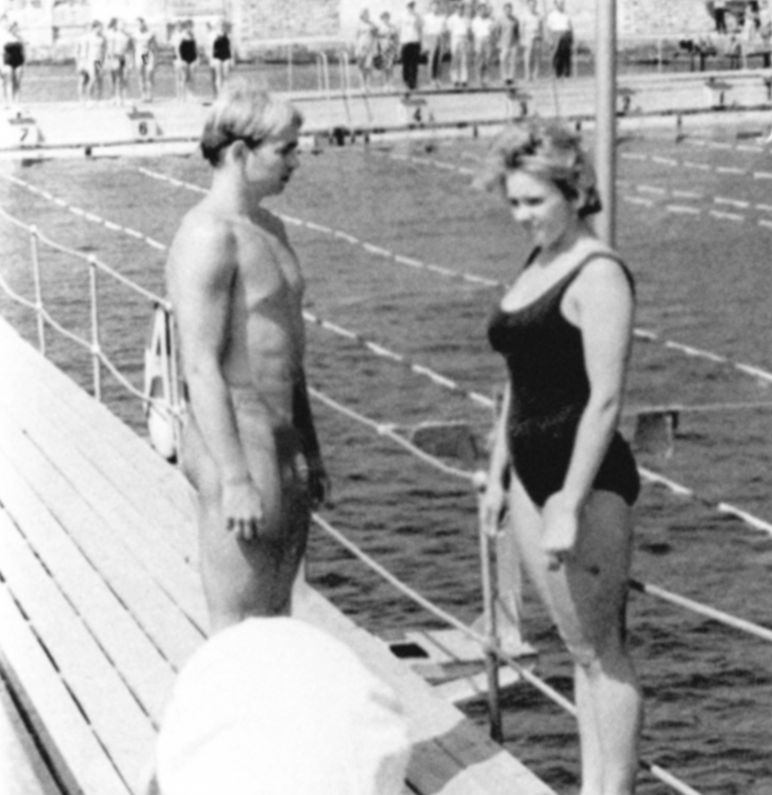 Vintage swimming double standard.