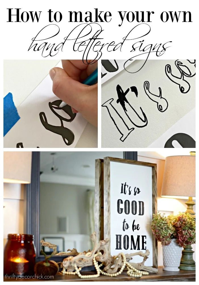 How to make hand lettered signs