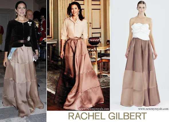 Crown Princess Mary wore Rachel Gilbert Ball Skirt