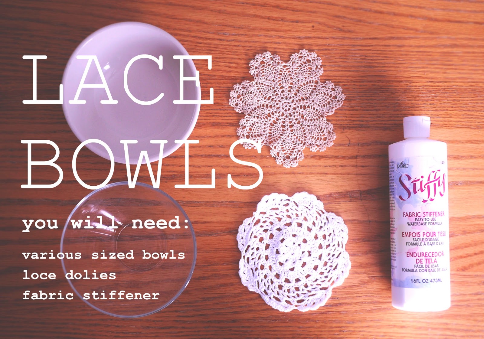 Paper Cupcakes DIY Lace Bowls