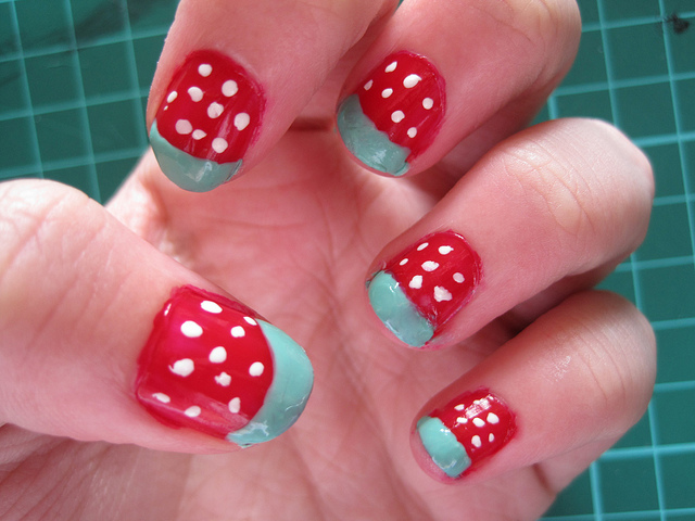 2. Strawberry Nail Art Step by Step - wide 2