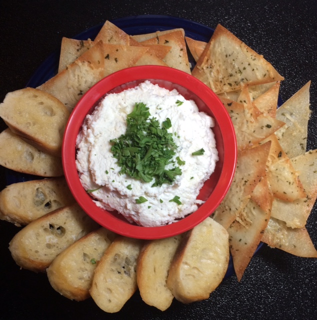 Michele's Woman Cave Parmesan Ricotta Herb Dip/Spread & Italian Won