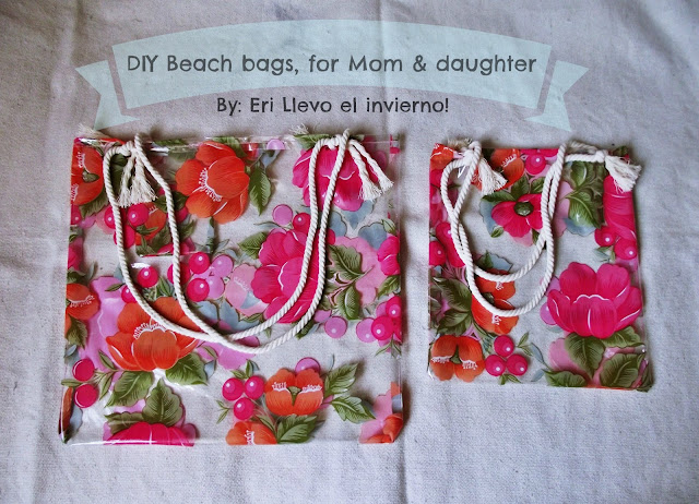 Beach bags, for Mom and daughter !
