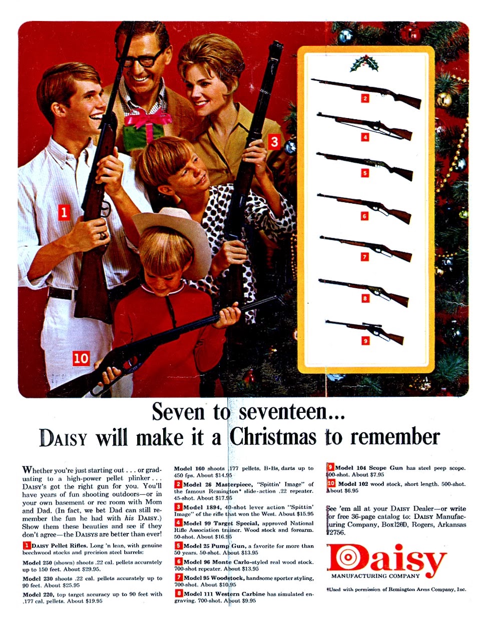 Rifles Daisy. Propaganda americana no Natal, de 1972: