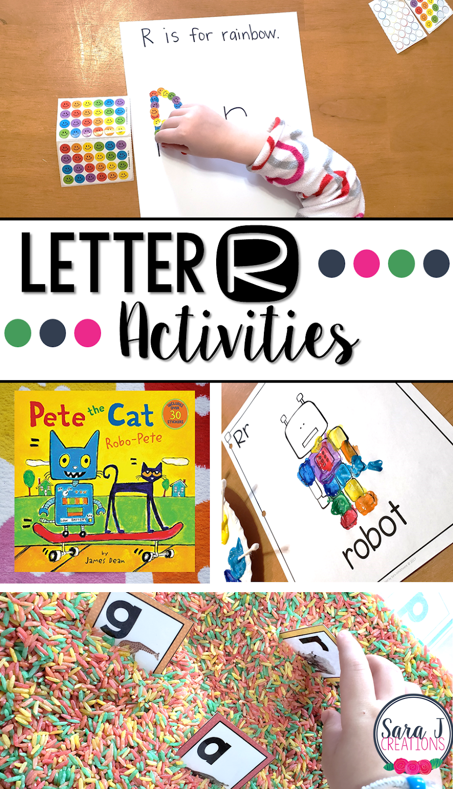 Letter R Activities that would be perfect for preschool or kindergarten. Art, fine motor, literacy, and alphabet practice and more all rolled into Letter R fun.