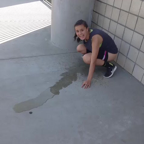 YTPee: YTPeeClip0313: Girl pees in a corner with large puddle (short clip) ...