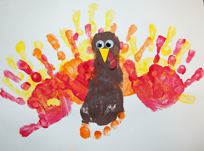 Snails and Puppy Dog Tails: Hand and Foot Print Turkey