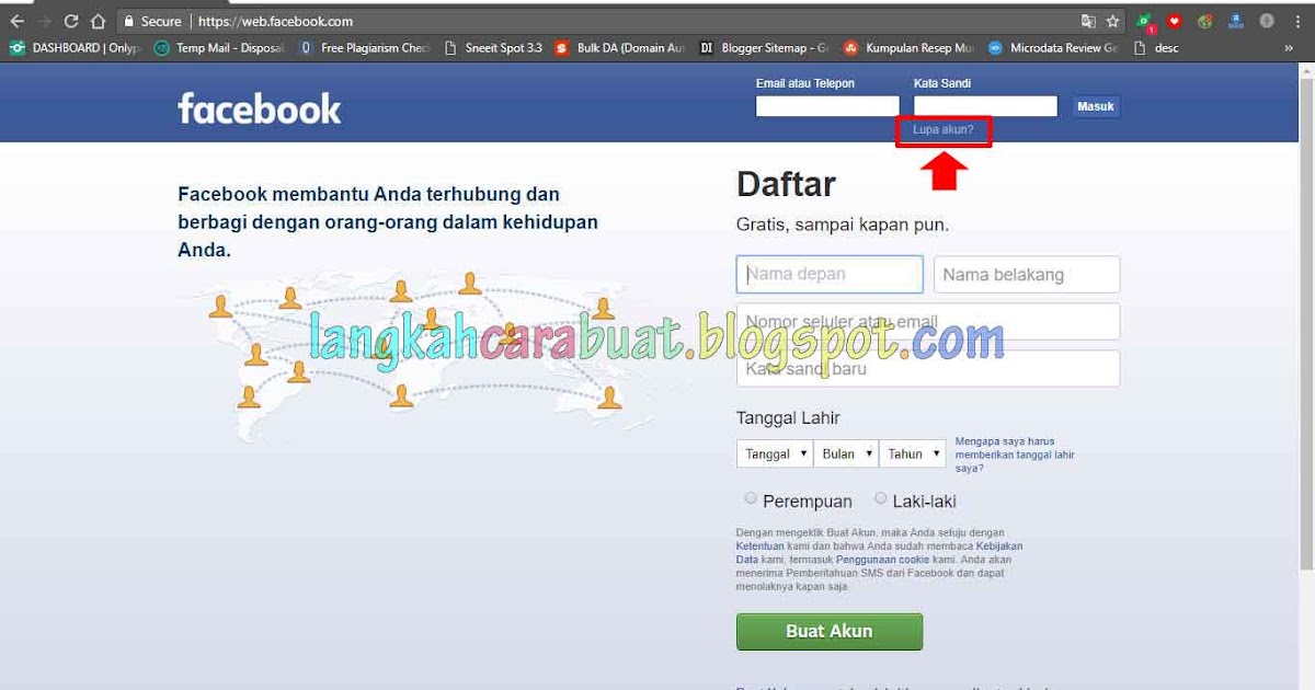 Cara Membuka FB Yang Lupa Kata Sandi | Lupa Password Facebook | Langkah
