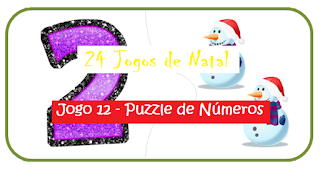 Natal - Jogo puzzle de números Natal - Jogo puzzle de números