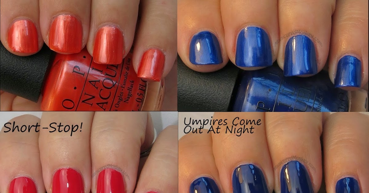 The Manicured Monkey: OPI: MLB Collection- swatches