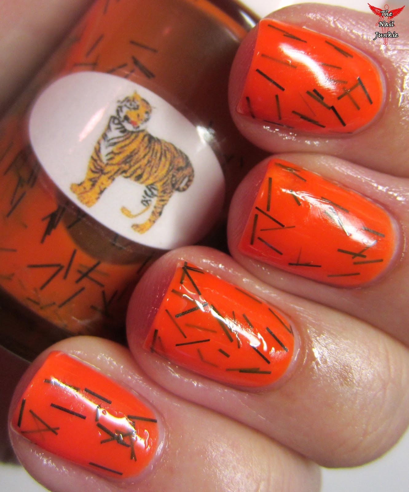 The Nail Junkie NAIL ART My "Tiger" Polish + Tiger Paws