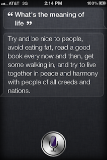 Siri: What's the meaning of life?