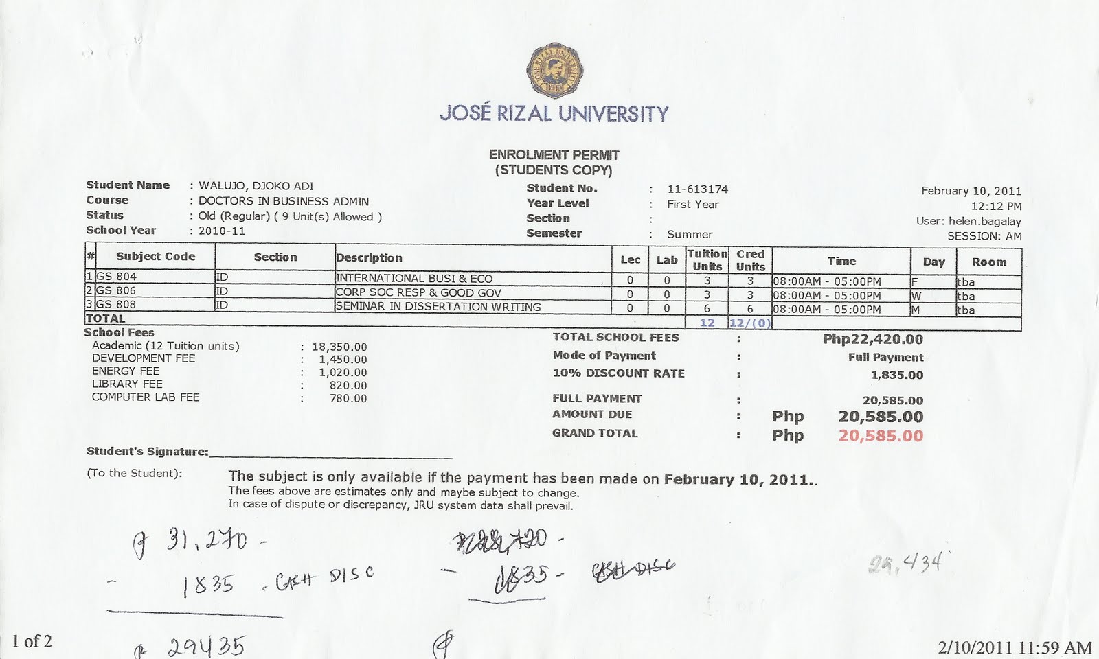 MAHASISWA JOSE RIZAL UNIVERSITY: ENAKNYA SEKOLAH DI JOSE RIZAL ...