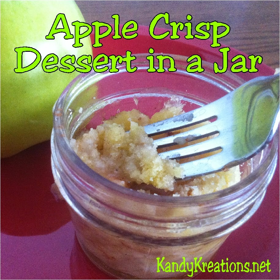 Apple Crisp is the perfect fall dessert.  Yummy, crisp apples baked with a sweet topping just screams fall treats.  This Apple Crisp recipe is all the more fun when you have the dessert in a jar for single serve treats and fall gifts.
