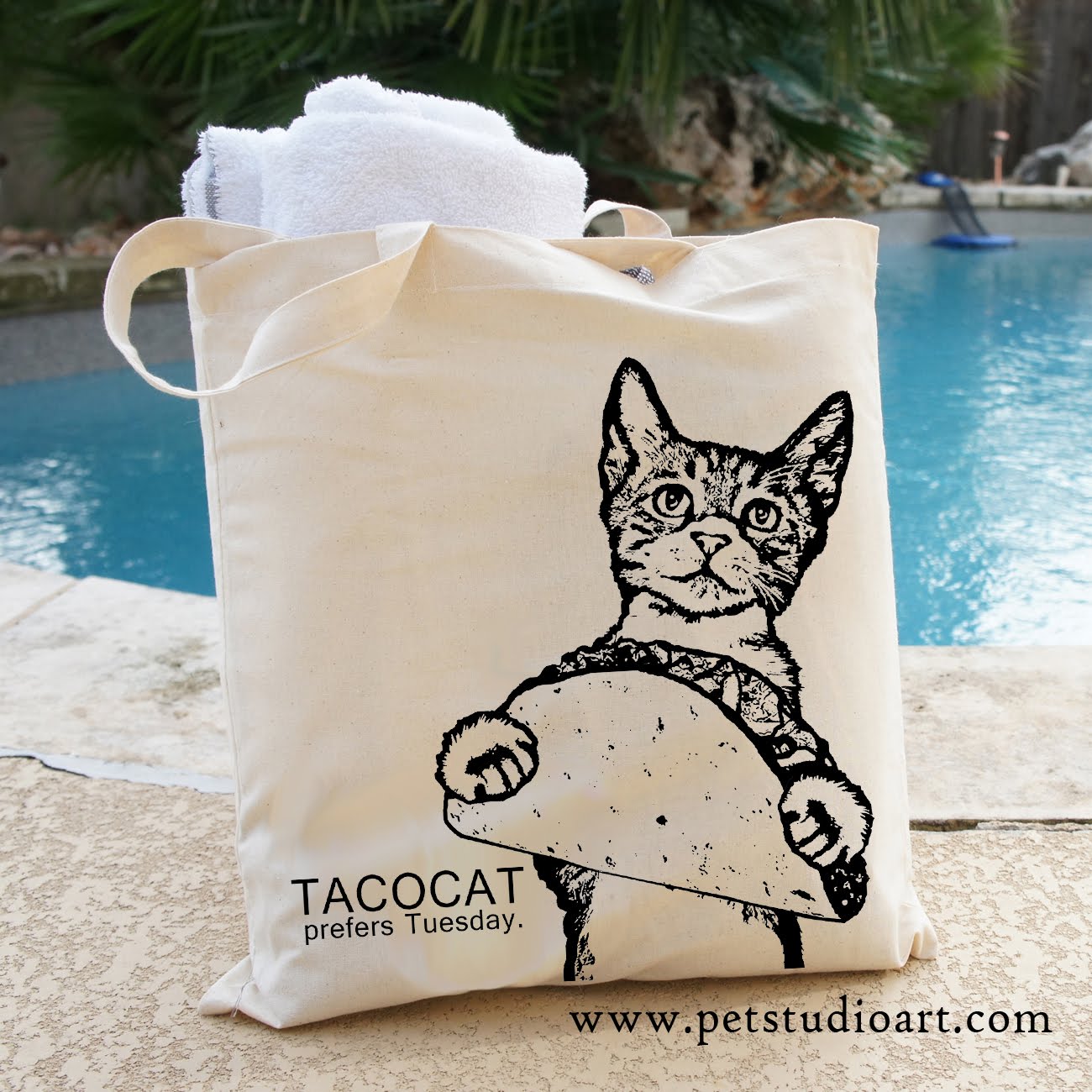 Tacocat Prefers Tuesdays Tote Bag  $15