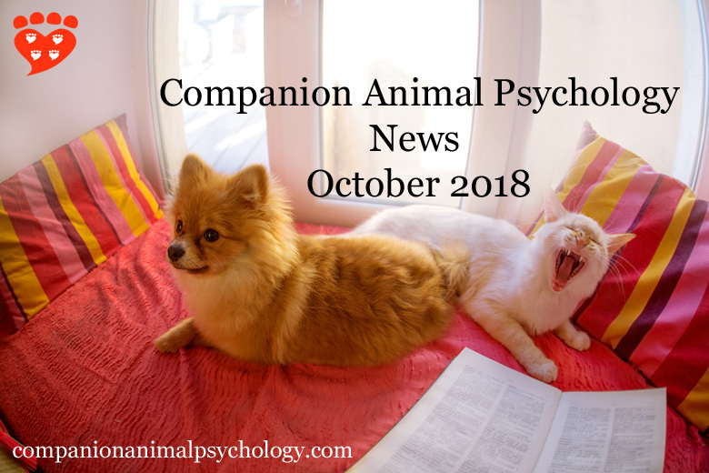 Companion Animal Psychology News October 2018