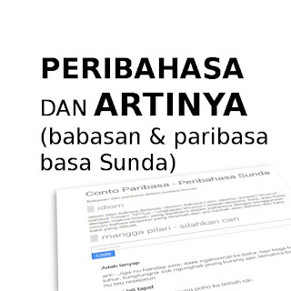 Contoh Babasan Jeung Paribasa Sunda Lengkap ~ Indo-Cyber