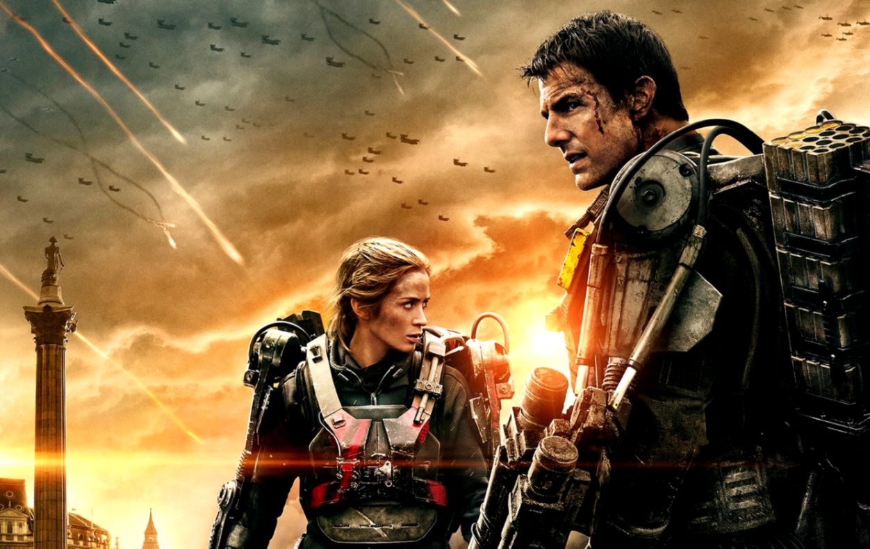 Emily Blunt And Tom Cruise In Edge Of Tomorrow Poster Wallpapers