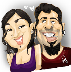 Minha esposa e Eu!!! caricatura By: Welly