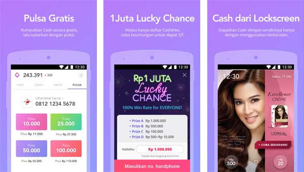 Aplikasi dan Game Android Yang Bisa Mendapatkan Pulsa Gratis Aplikasi dan Game Android Yang Bisa Mendapatkan Pulsa Gratis