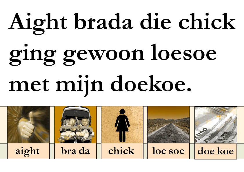 onbekende bestemming Straattaal