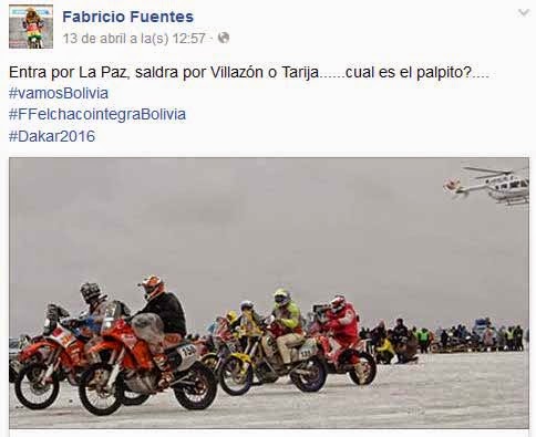 Dakar 2016. ¿Pasará por Villazón o Tarija?