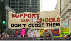 Arrests as CTU and Community Protest in Chicago's Loop over 54 School Closings