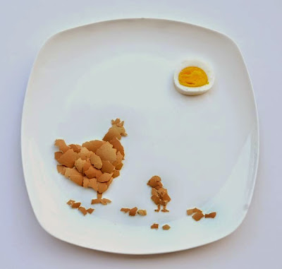 Arte en platos de comida