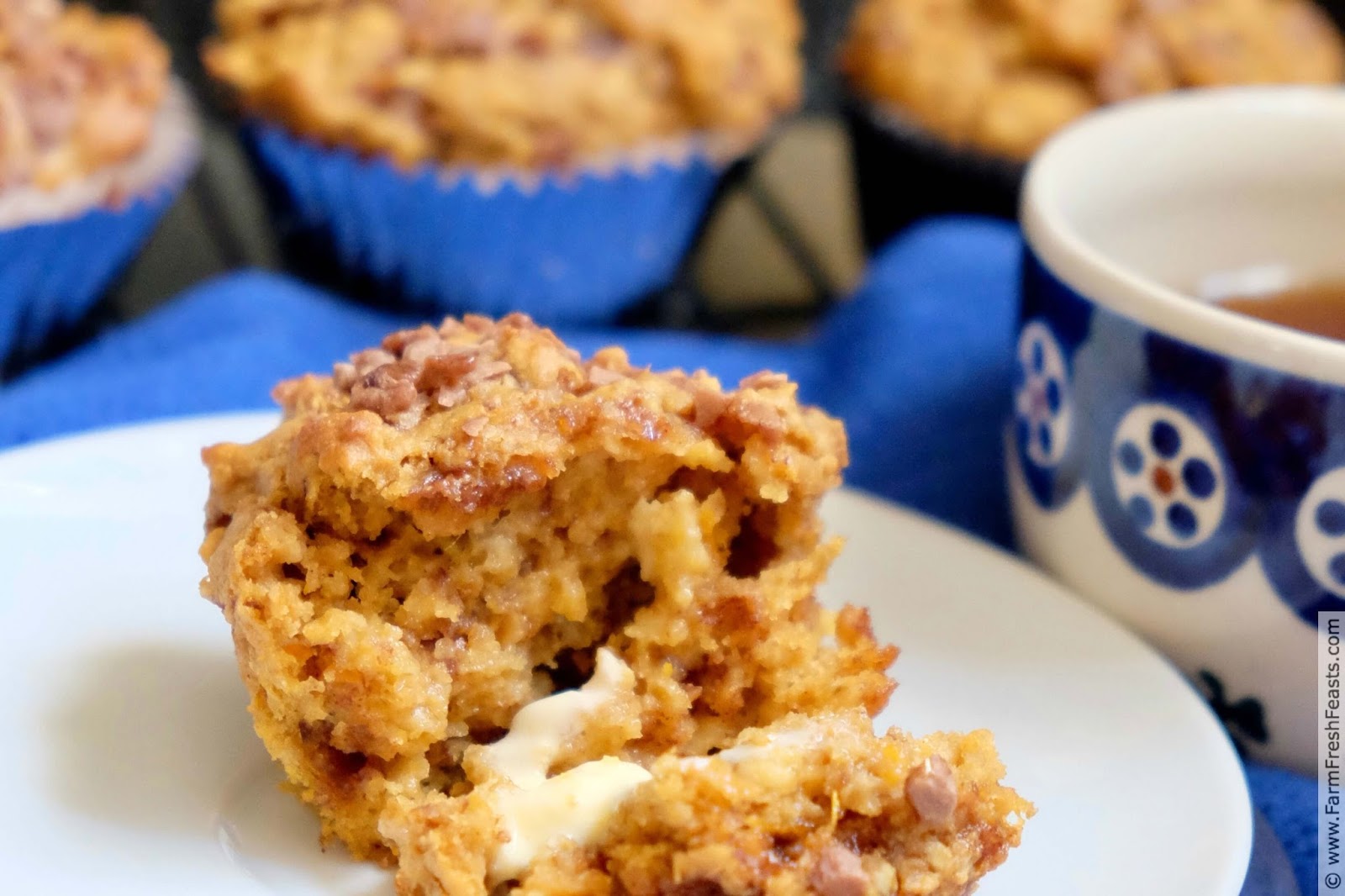 Farm Fresh Feasts Sweet Potato Casserole Muffins MuffinMonday