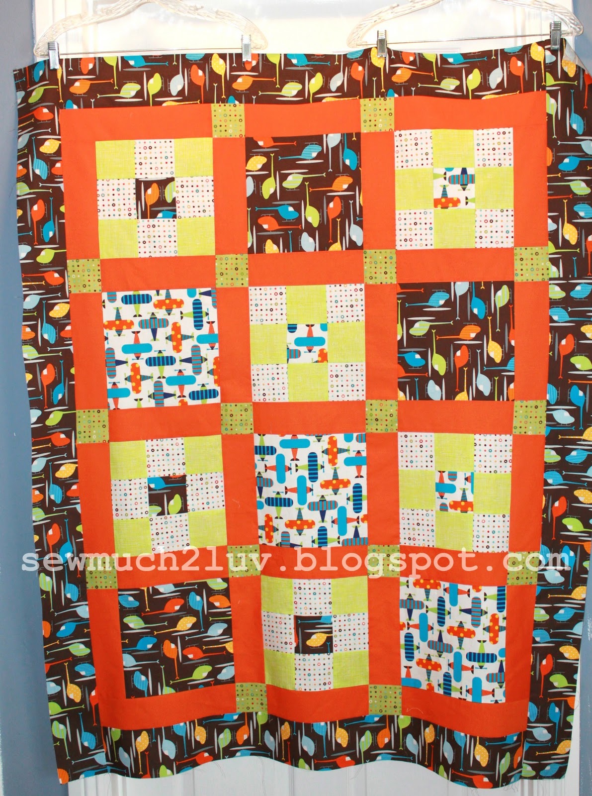 Sew Much 2 Luv David's "Hepto"copter Quilt )