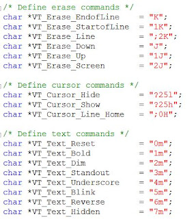 VT100 Commands