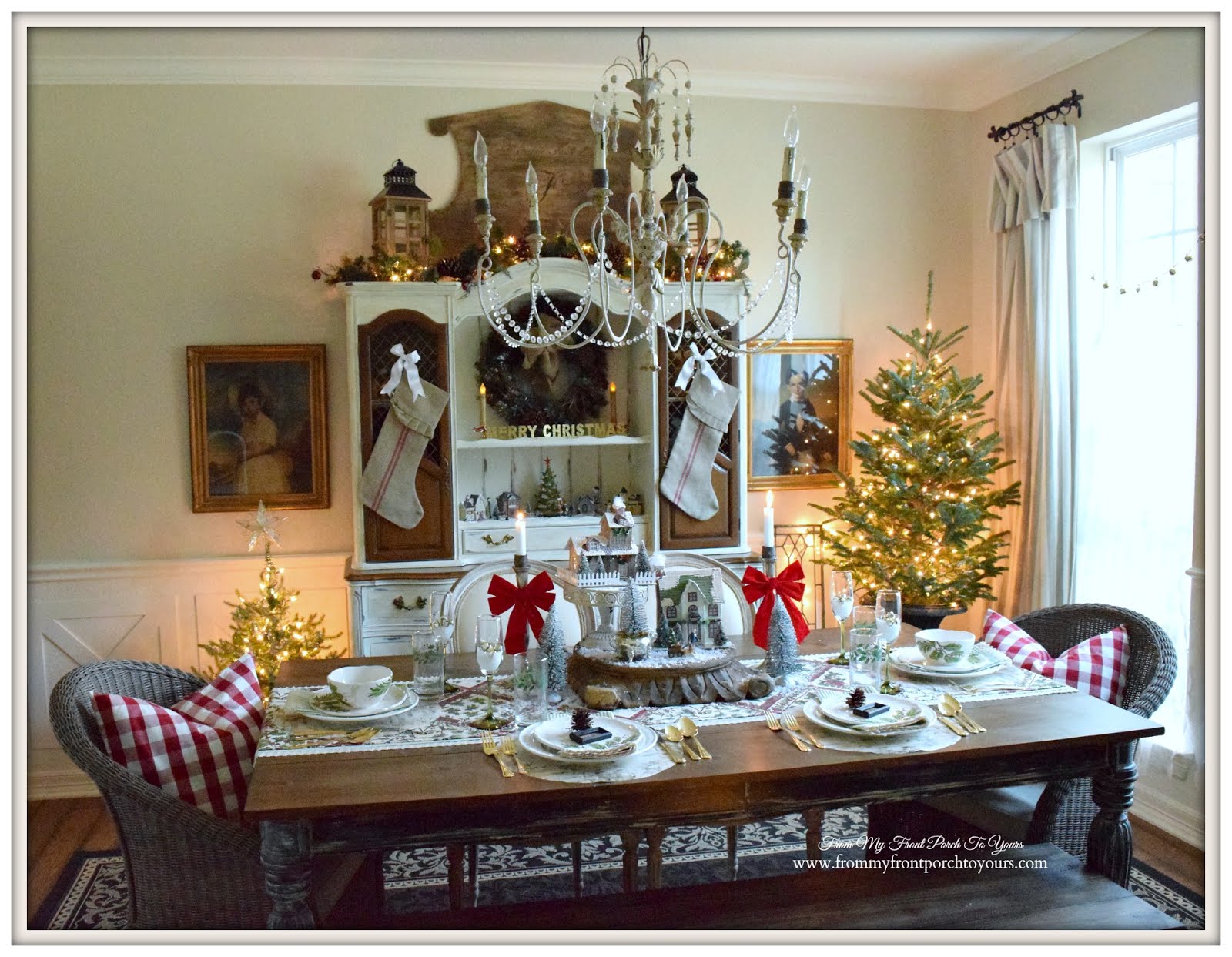 From My Front Porch To Yours: Farmhouse Christmas Dining Room