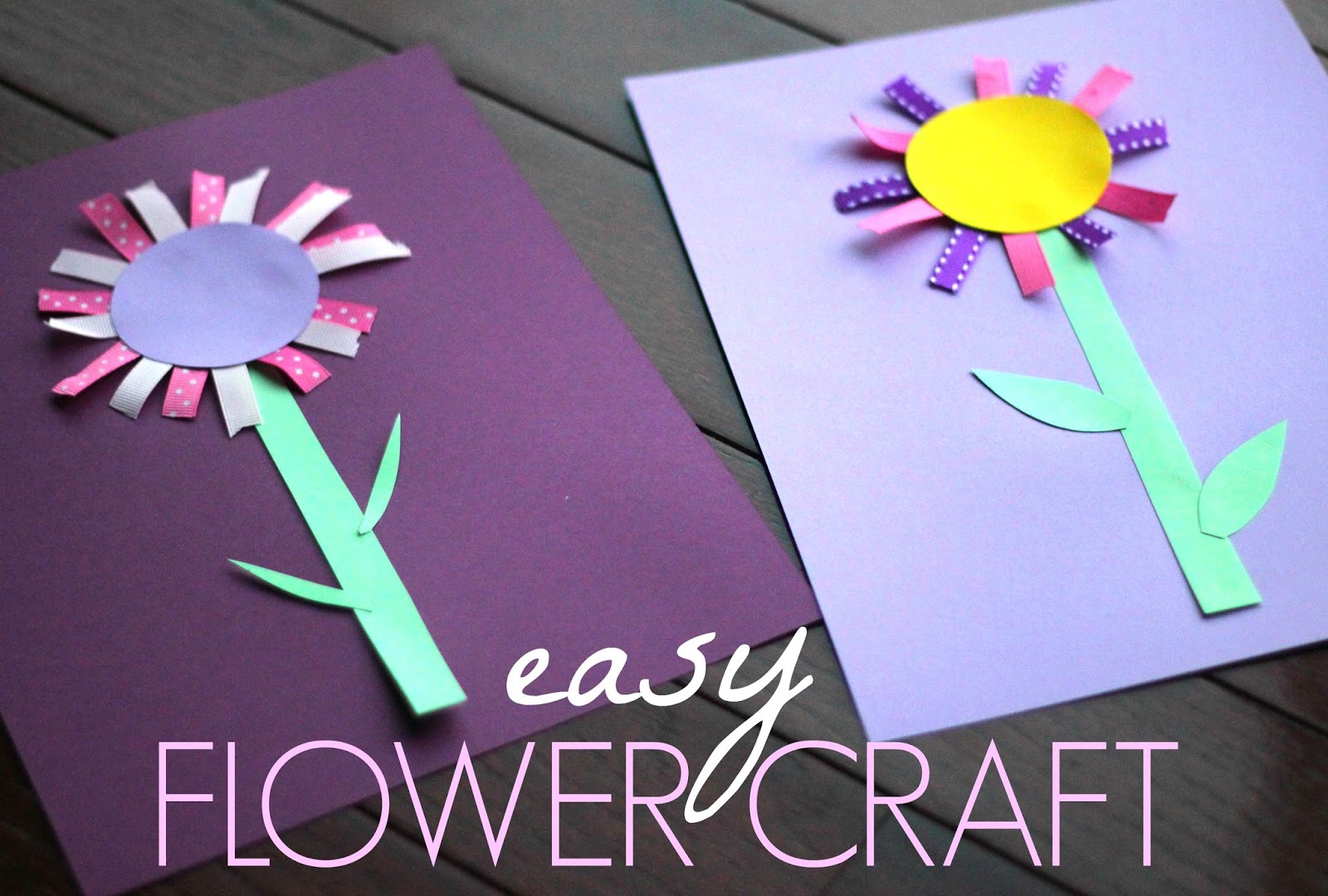 toddler approved colorful ribbon flower craft for kids how to make a paper ribbon flower