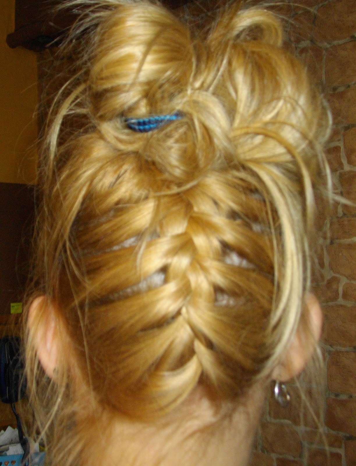 Plecie, przeplata: 2. Warkocz od dołu