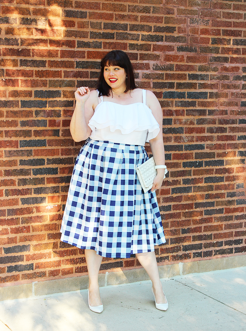 Eloquii End of Season Sale - Score This Adorable Gingham Skirt