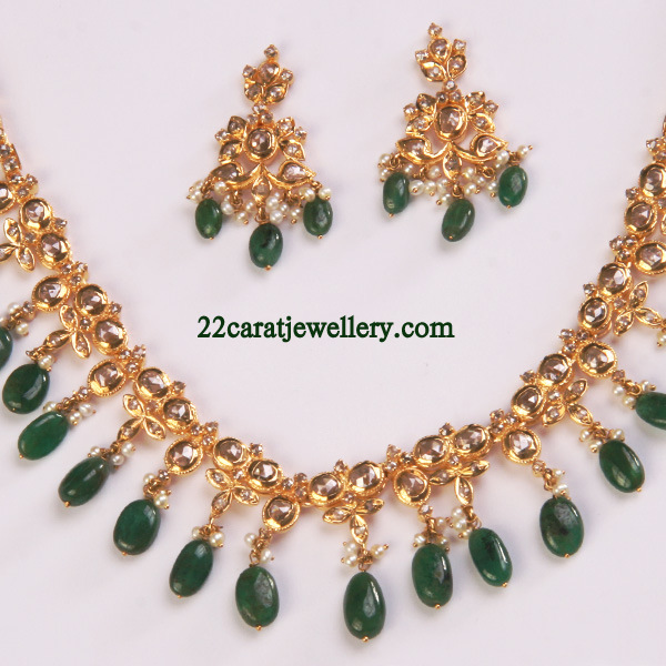 Uncut Diamond Long Chain and Necklace Gallery 4 Jewellery Designs