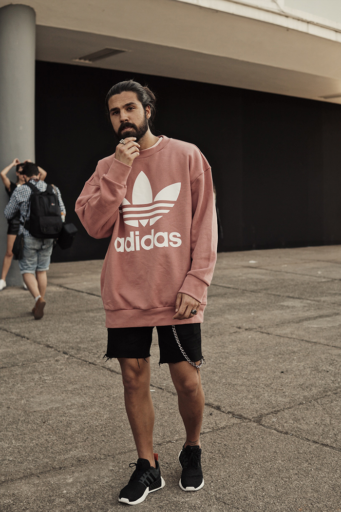 moletom adidas rosa pastel