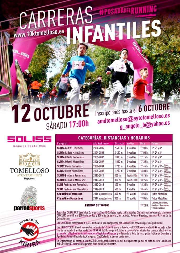 CARRERAS INFANTILES ASOCIADAS A LA 10K