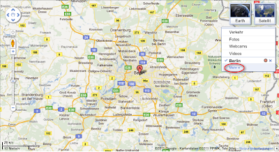 Mit My Maps selbst erstellte Karte über Berlin