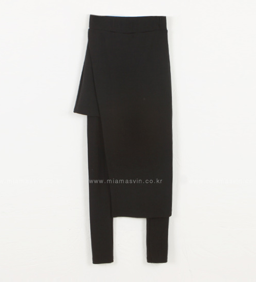 [Miamasvin] Asymmetric Fitted Skirt Leggings | KSTYLICK - Latest Korean ...