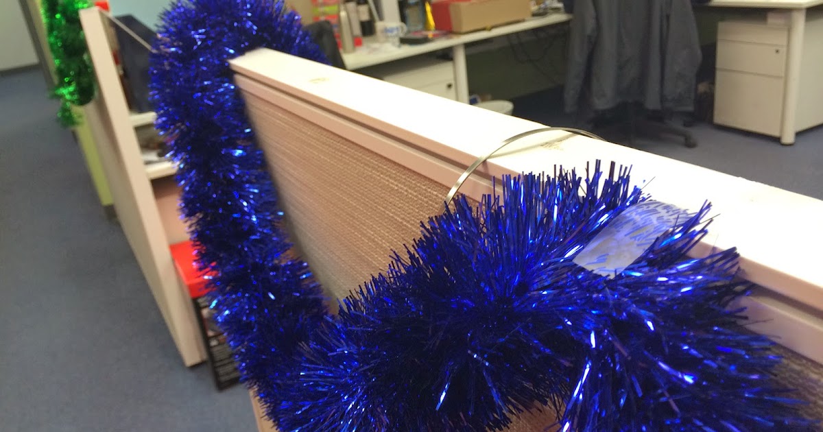christmas decoration at the workplace