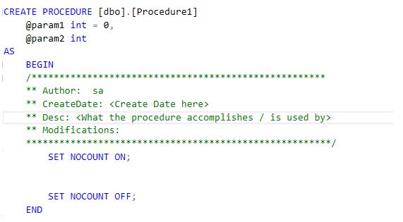 Business Intelligence ???: Modifying Default Template For Stored ...